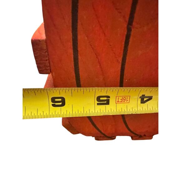 Sawmill Critters Jack O Lantern Pumpkin Handmade Basket Tennesee Signed - Picture 7 of 8